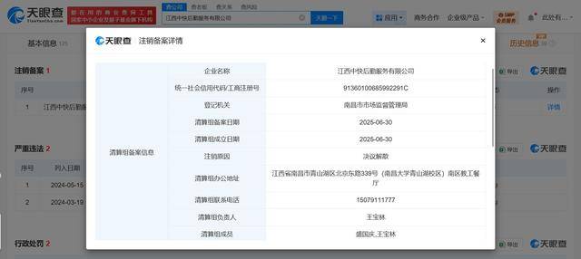 鼠頭鴨脖涉事公司注銷:注銷公司
